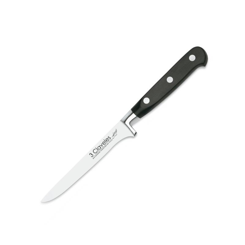 Cuchillo deshuesador de 13 cm con mango forjado de pom 3Claveles