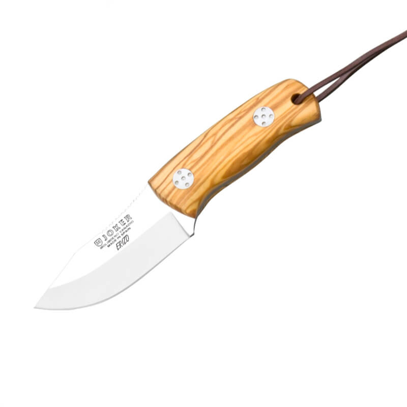 Cuchillo bushcraft Joker Erizo con mango de madera de olivo