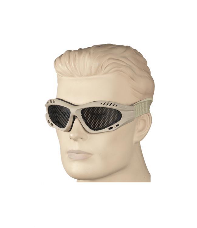 Gafas de rejilla ajustable de ABS y color tan 35982