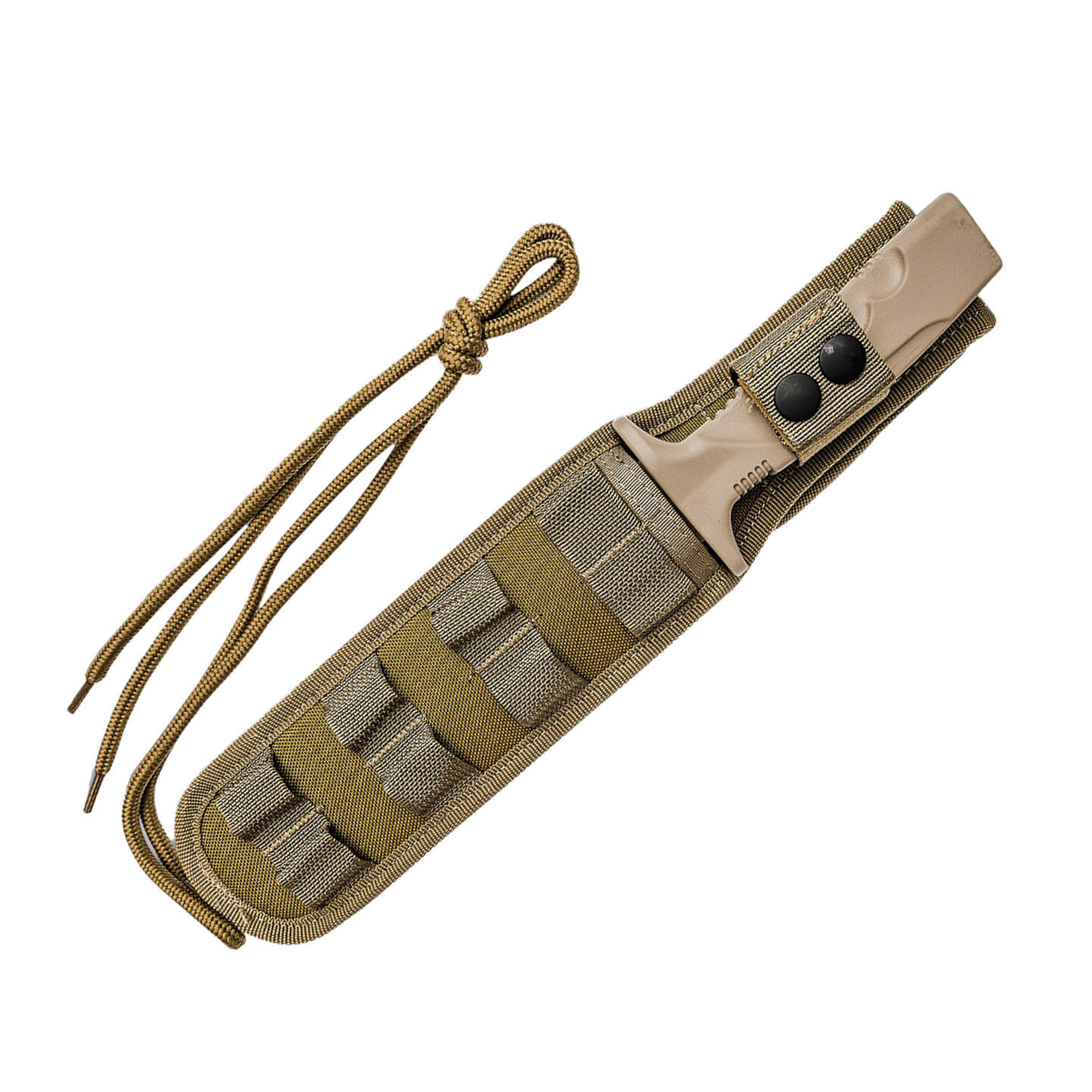 Faca tática Fox Military Taranis com cabo Forprene coyote e lâmina N690Co