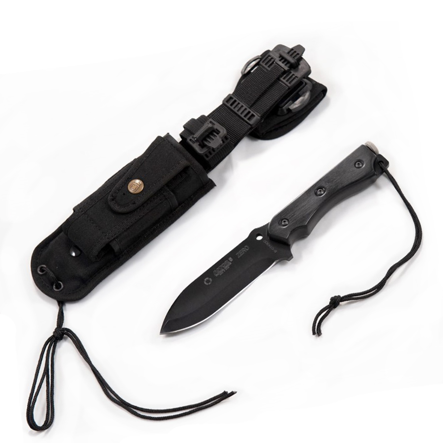 Cuchillo militar Aitor Zero Black con hoja negra 16127