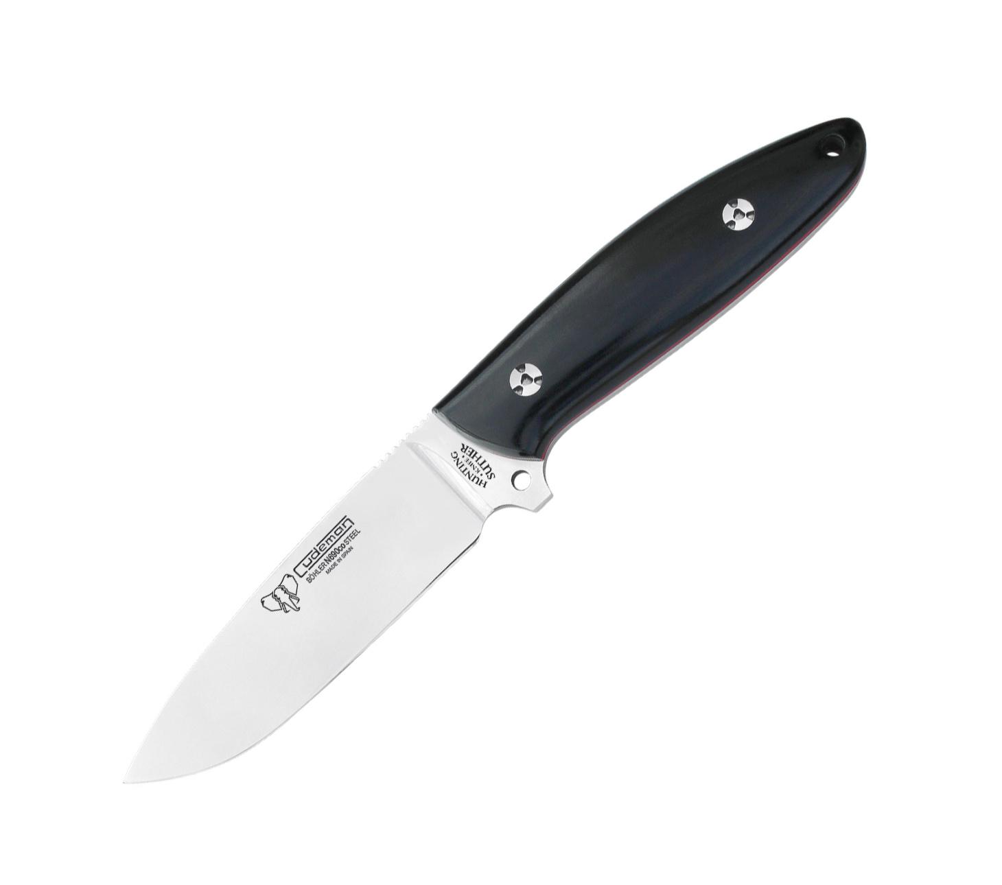 Cudeman Suther knife with black micarta handle
