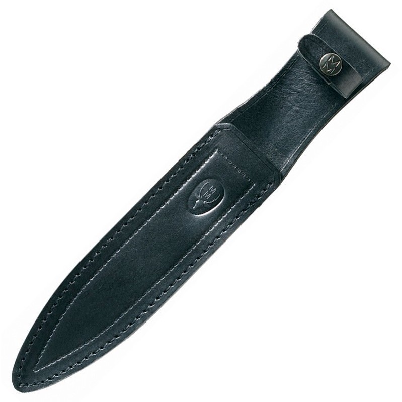 Couteau de chasse Muela Scorpion-19N avec manche en caoutchouc noir et lame noire de 19 cm