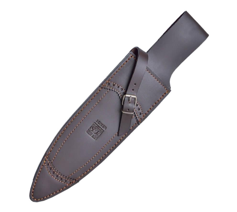 Couteau de chasse Joker Verraco avec manche en bois de cerf avec rosace et lame de 26 cm