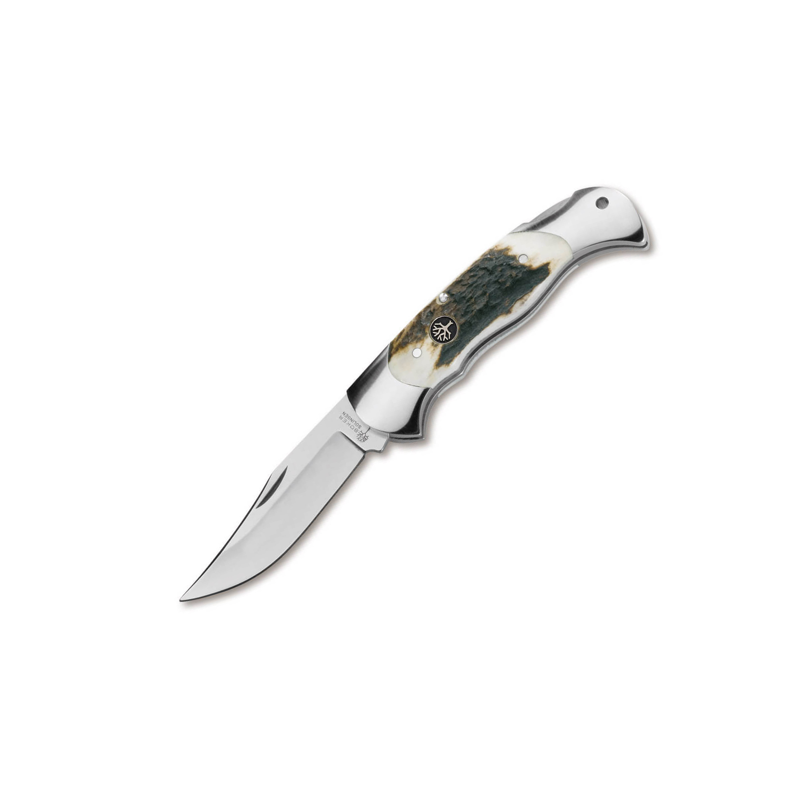 Navaja de bolsillo Boker Scout Stag con hoja de acero N690