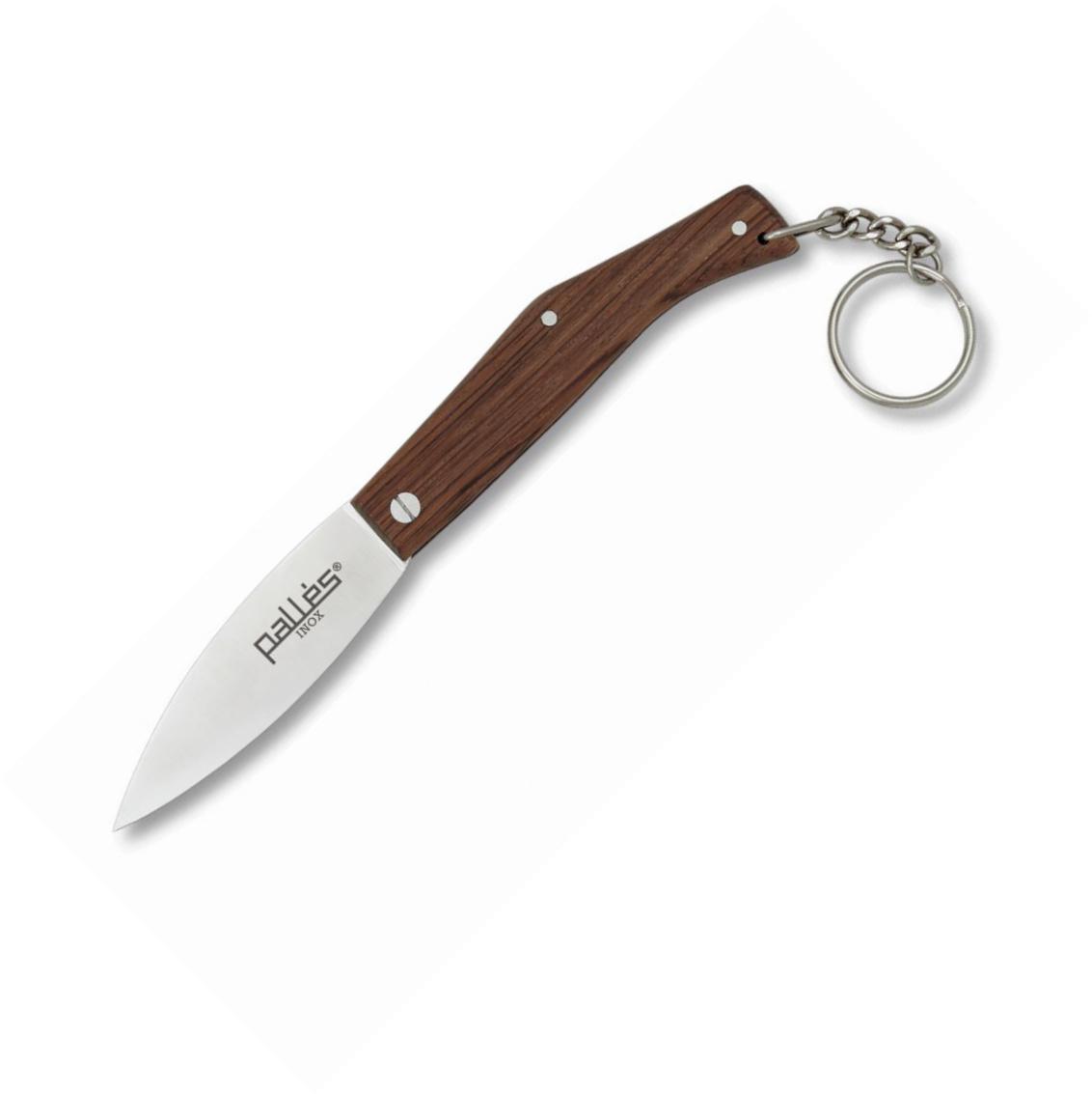 Blister de 12 Couteaux porte-clés PALLÉS Nº000 en Bois, lame de 5...