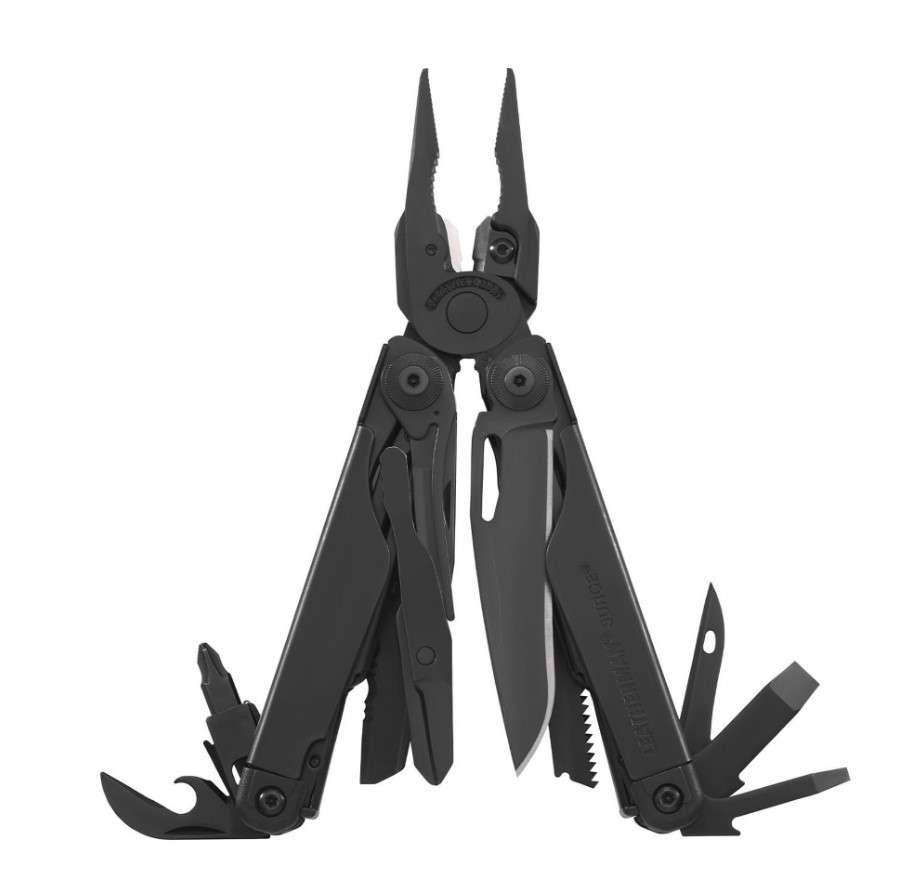 Alicate multiherramienta Leatherman Surge óxido negro con 21 func...