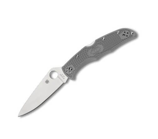 Navaja Spyderco Endura 4 con hoja de VG10 y mango de FRN gris