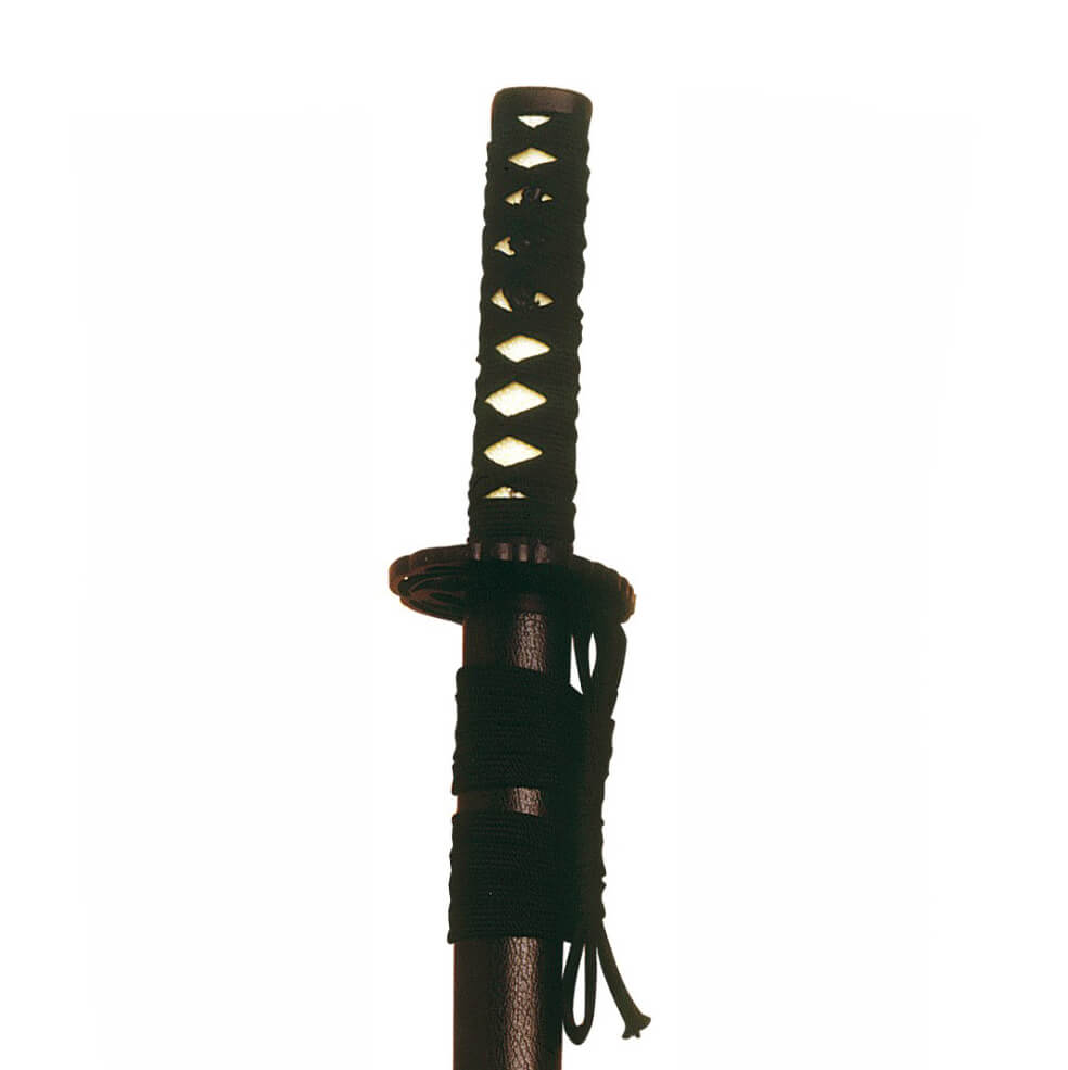 Wakizashi Grulla negra con empuñadura encordada Marto 230 de 75 cm