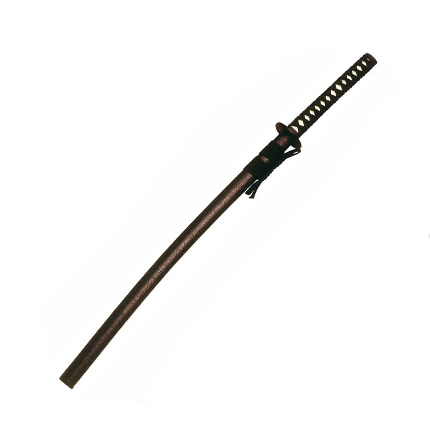 Katana negra con empuñadura encordada Marto 328 de 100 cm