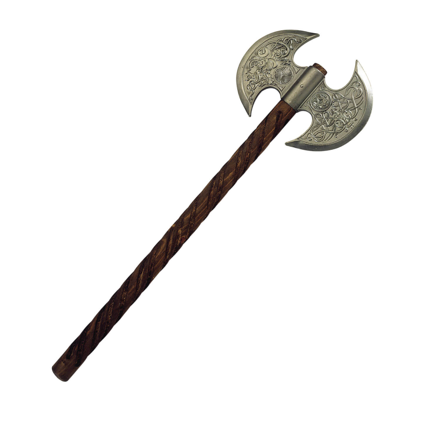 Hacha Vikinga con hoja doble y empuñadura de madera 8651