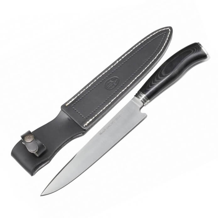 Muela Gaucho-20M Messer mit schwarzem Micarta-Griff und 20 cm Klinge