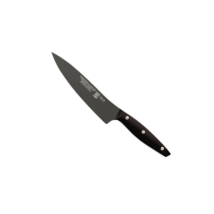 Cuchillo cocinero con hoja teflonada de 16 cm y mango de POM Mart...