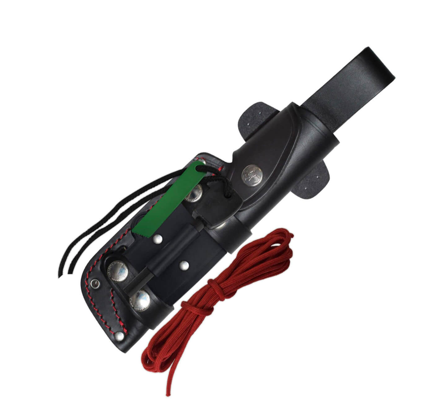 Cuchillo JJSK1 Cudeman. Mango micarta negra. Acero böhler N-695. Funda de cuero.