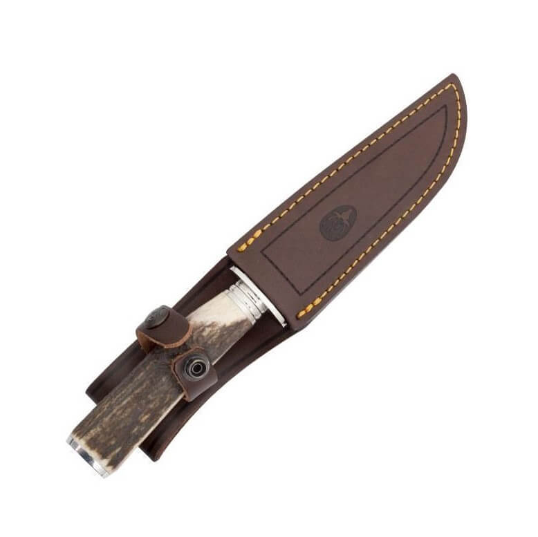 Couteau de chasse Muela ELK-14A.I avec manche en bois de cerf et garde en acier inoxydable