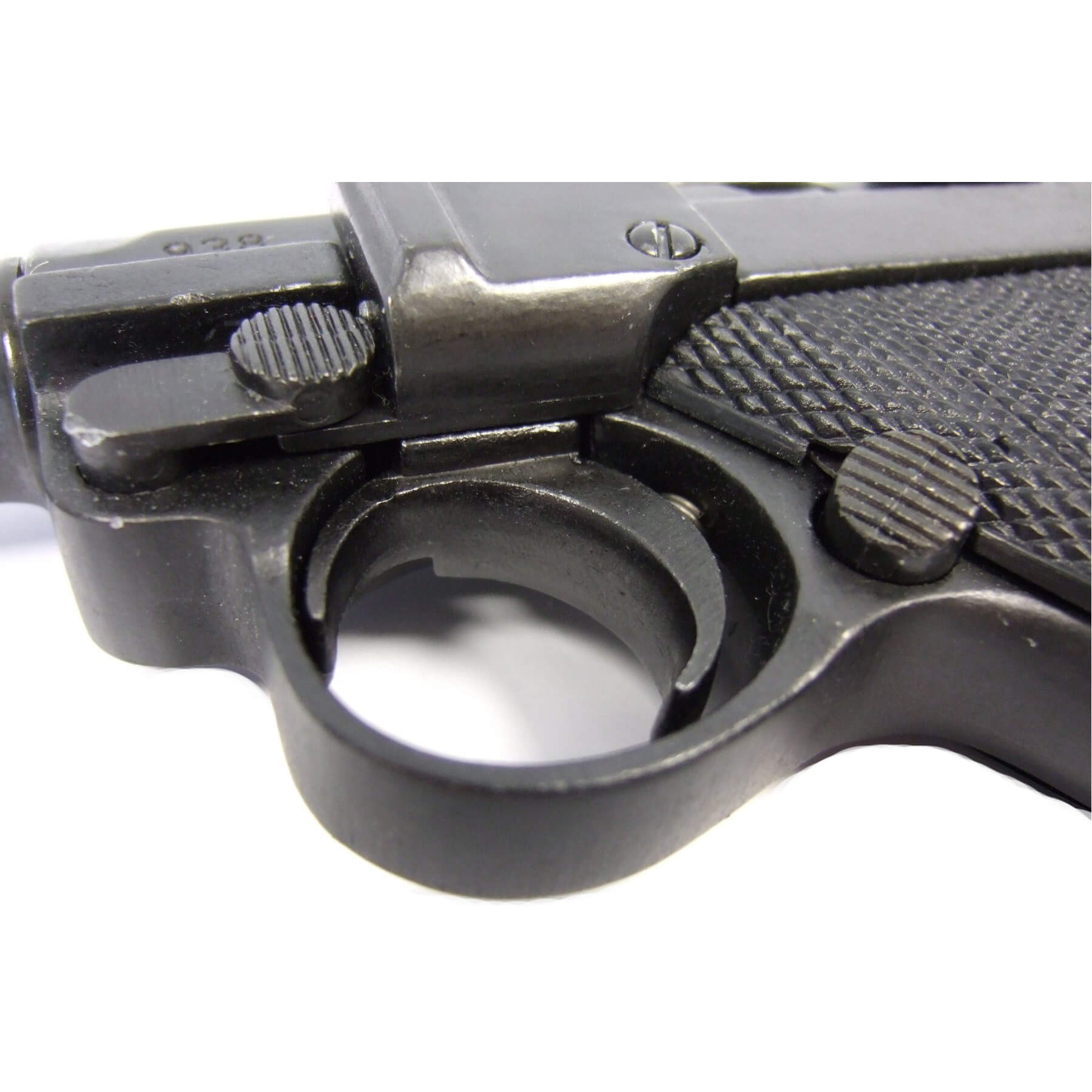 Pistolet Parabellum Luger P08, Allemagne 1898 en métal et poignées en plastique noir