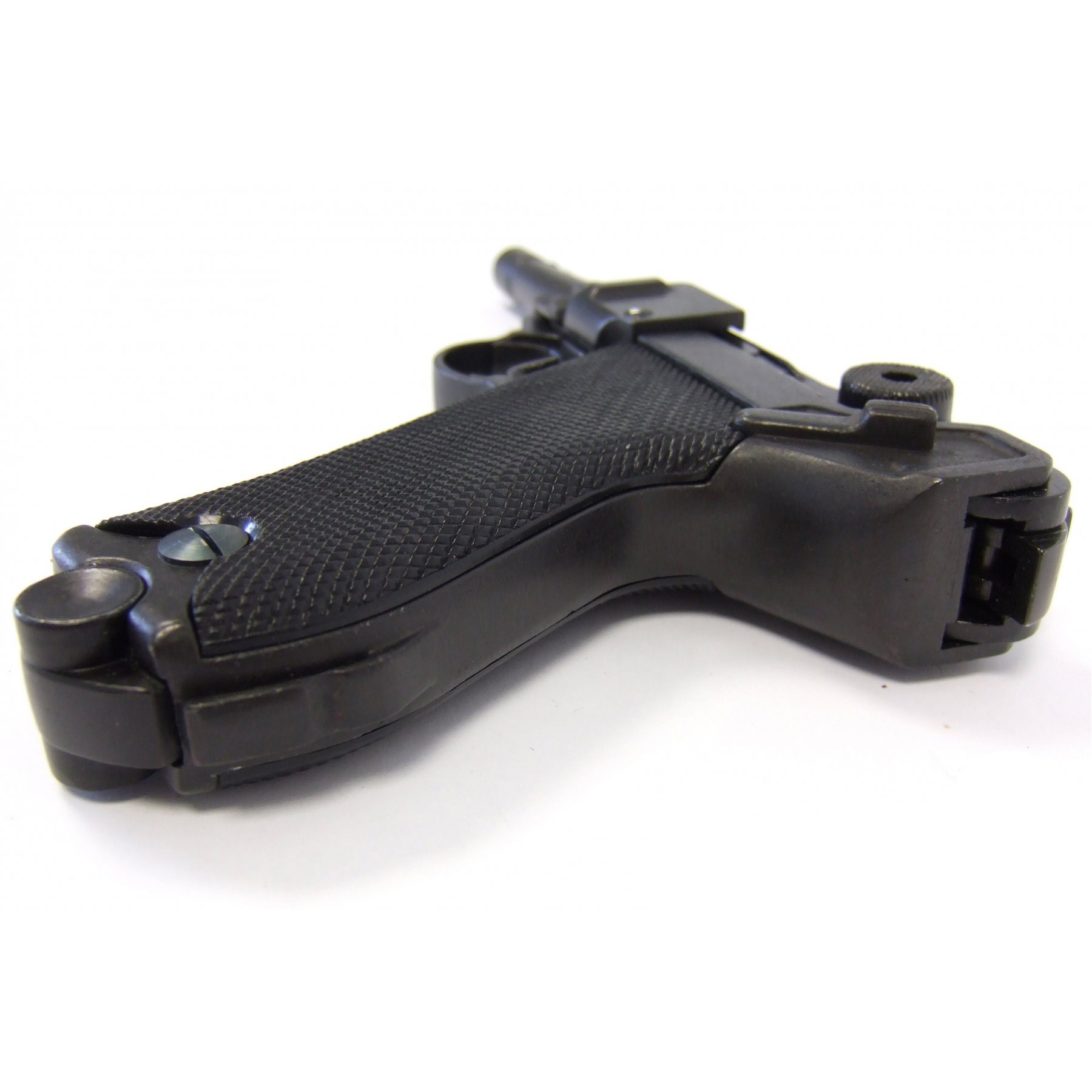 Pistolet Parabellum Luger P08, Allemagne 1898 en métal et poignées en plastique noir