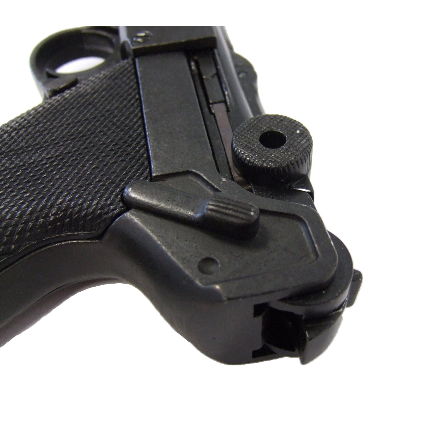 Pistolet Parabellum Luger P08, Allemagne 1898 en métal et poignées en plastique noir