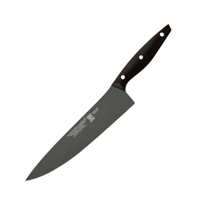 Cuchillo cocinero con hoja teflonada de 25 cm y mango de POM Mart...