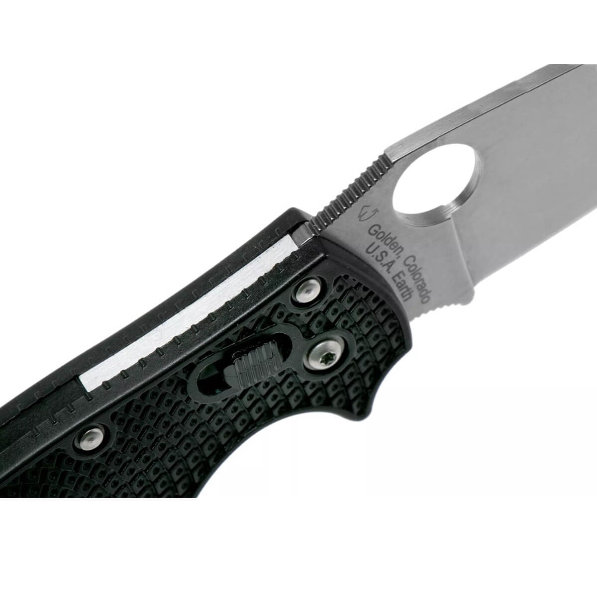 Navaja MANIX 2 con mango de fibra de vidrio negra y hoja de CTS-BD1N con filo liso