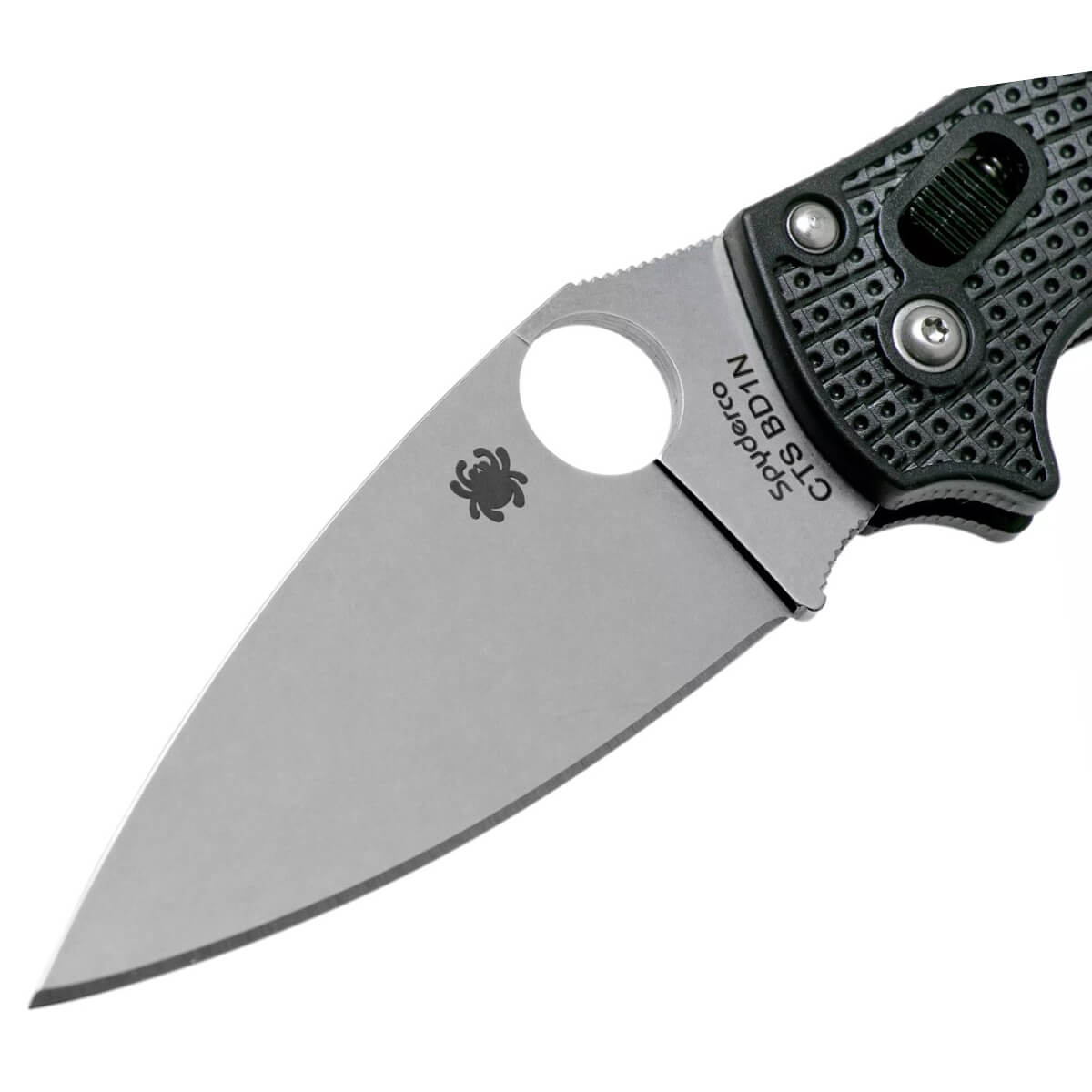 Navaja MANIX 2 con mango de fibra de vidrio negra y hoja de CTS-BD1N con filo liso