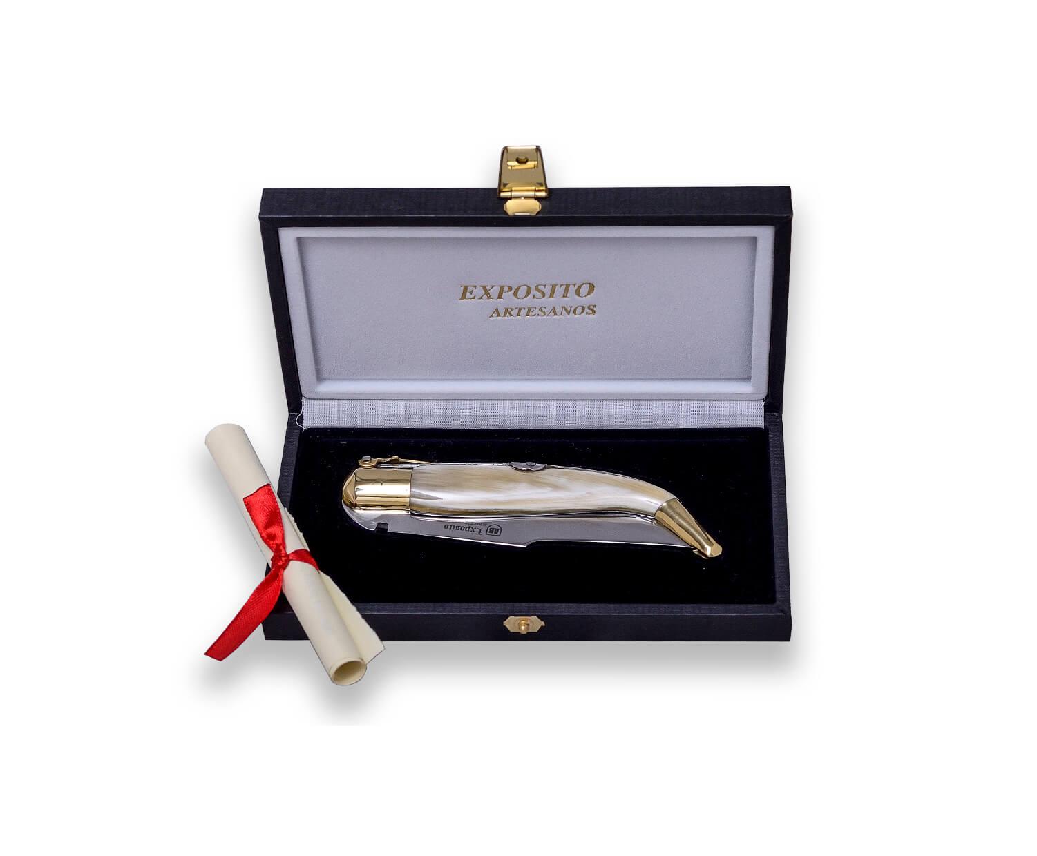 Albacete klassisches Taschenmesser 1900 Serie nº 0 mit Büffelhorngriff