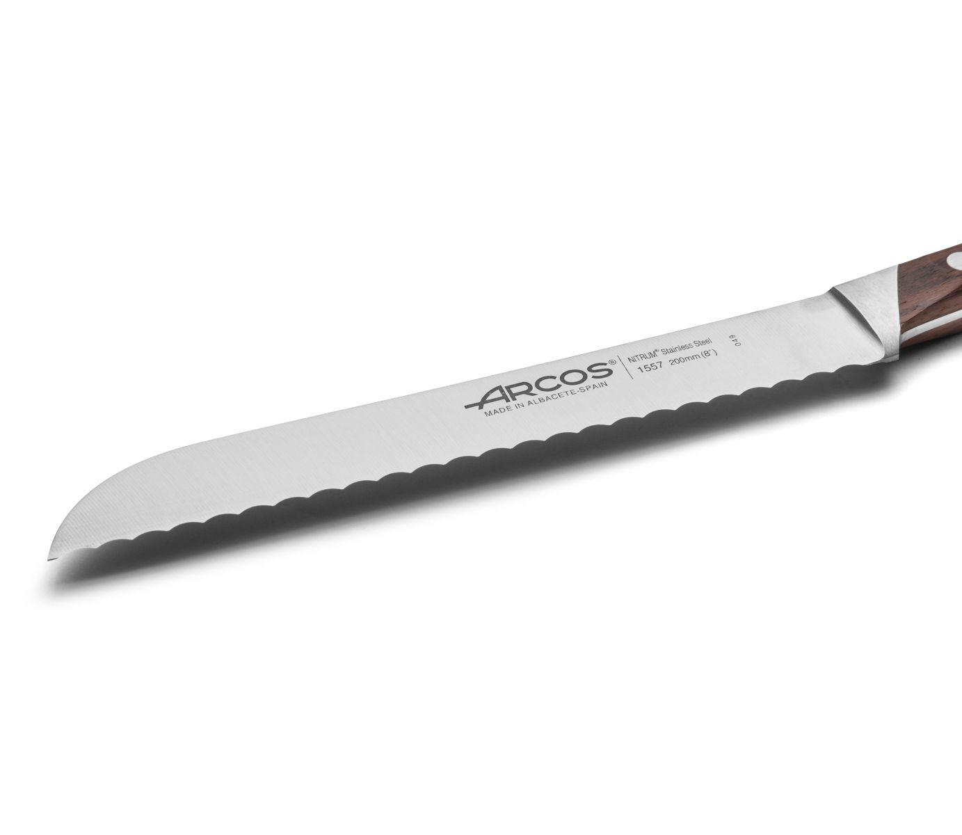 Cuchillo panero con mango de madera de palisandro Arcos Natura