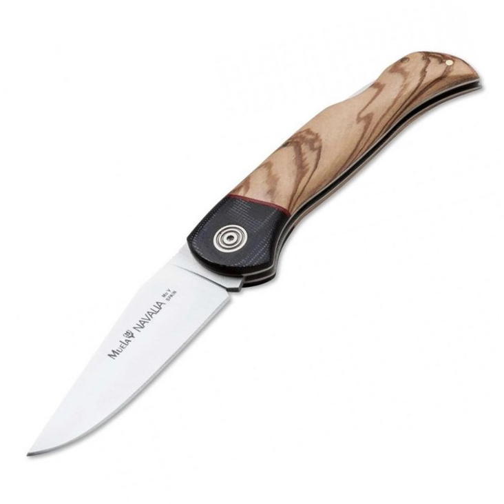 Navaja de caza Muela Naval-10M.ol con hoja de 10 cm y mango de ma...