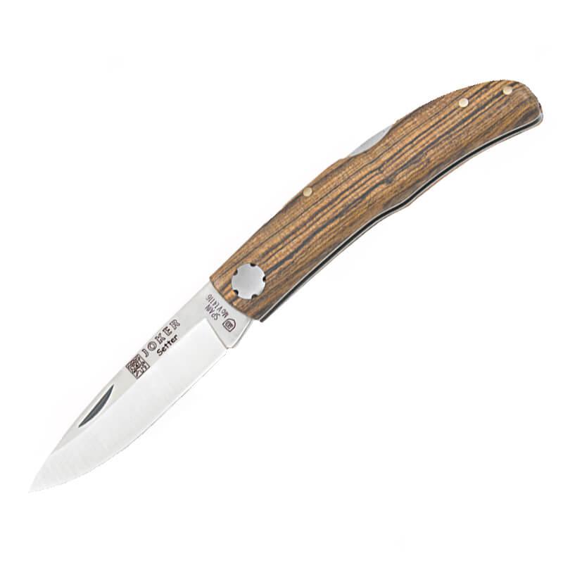 Navaja Joker Setter con mango de madera de bocote