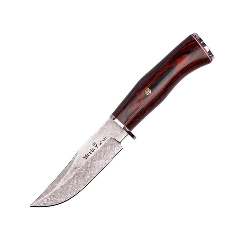 Cuchillo de lujo Braco con hoja de acero damasco con mango de mad...