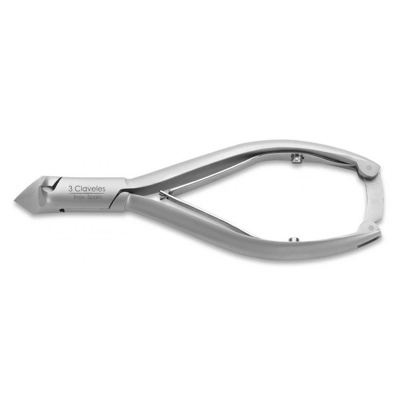 Alicate para uñas corte frontal acero inoxidable y cobalto 3 Clav...