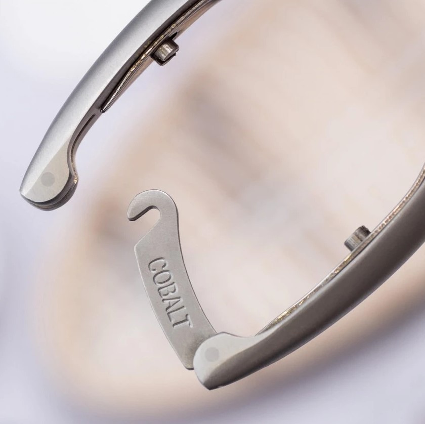 Alicate para uñas corte frontal acero inoxidable y cobalto 3 Claveles de 13,5 cm