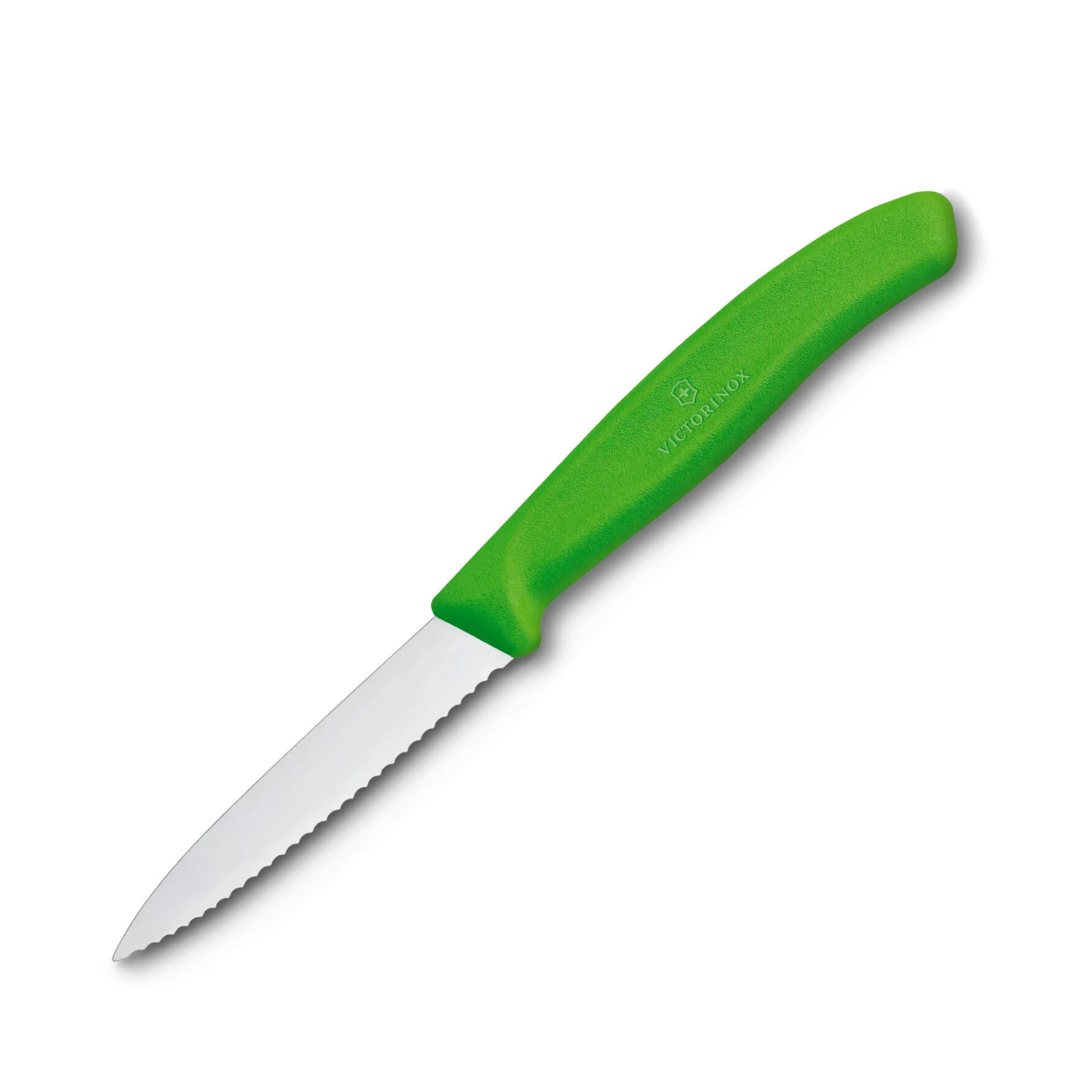 Cuchillo para verdura Victorinox de mango verde con filo dentado ...