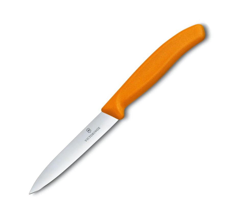 Cuchillo para verdura Victorinox de mango naranja con filo liso y...