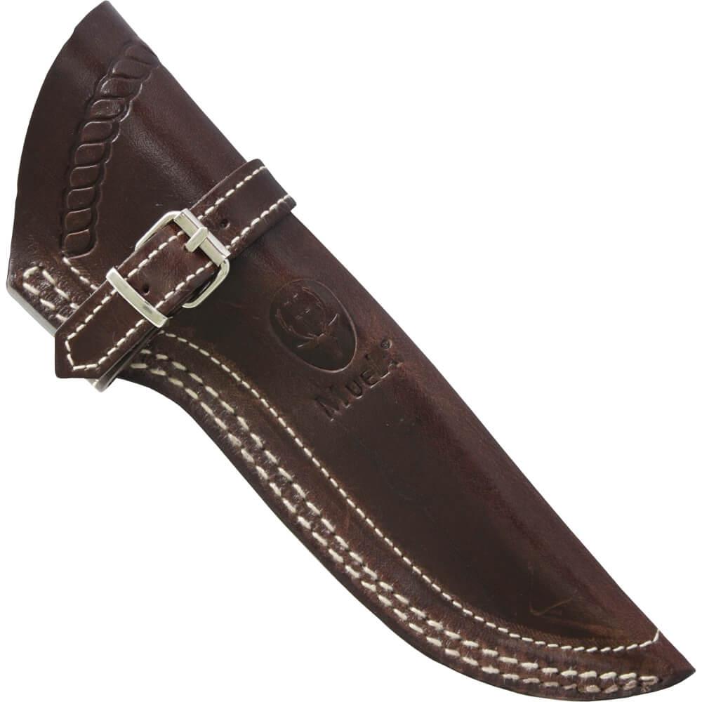 Cuchillo muela aborigen con cachas de micarta desierto y pedernal con asta de ciervo