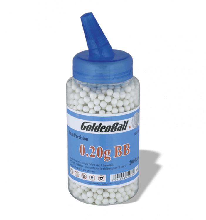 Biberón de 2000 Bolas Blancas de GoldenBall