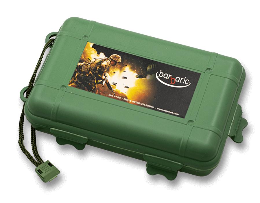 Caja ABS de color negro con dimensiones de 18 x 11 x 5 CM