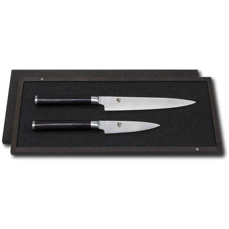 Set de 2 cuchillo Kai Shun Damasco classic puntilla y cocinero