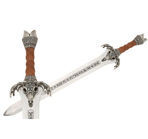 Schwert von Conan Father mit silberner Oberfläche, hergestellt von Marto