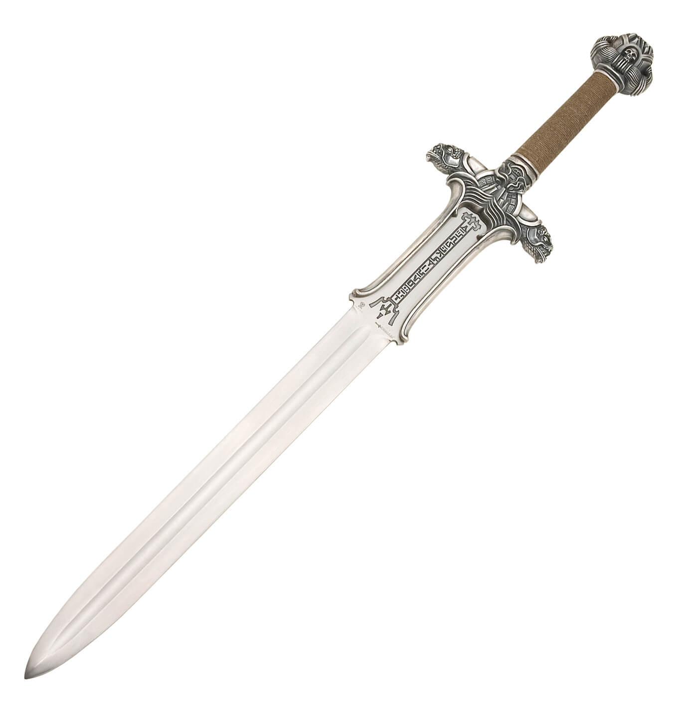 Épée Conan Atlante avec finition argentée fabriquée par Marto