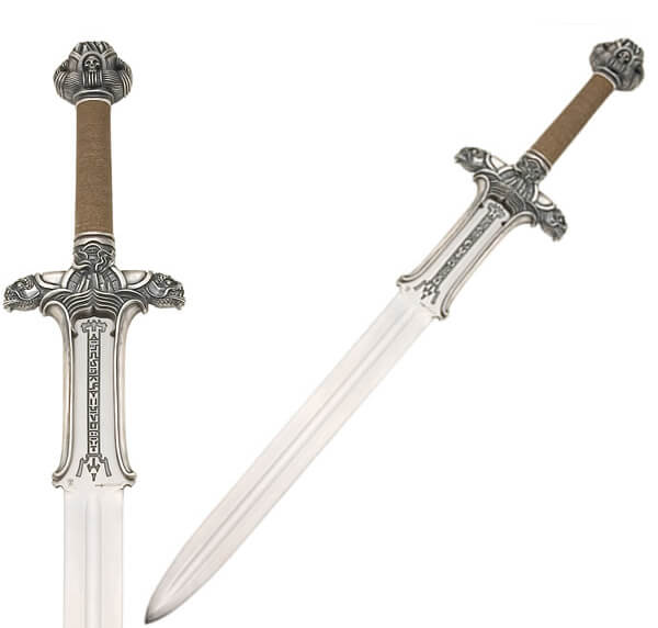 Conan Atlantean Schwert mit silberner Oberfläche, hergestellt von Marto