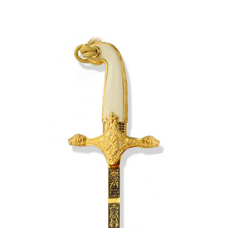 Sable de General del Ejército Español con empuñadura en latón bañada en oro 341010S