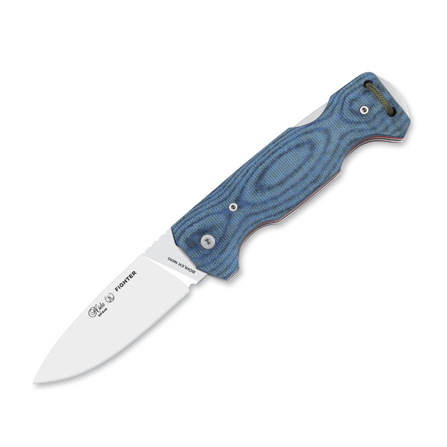 Navaja de bolsillo Nieto Fighter con hoja drop point de 9.5 cm y ...