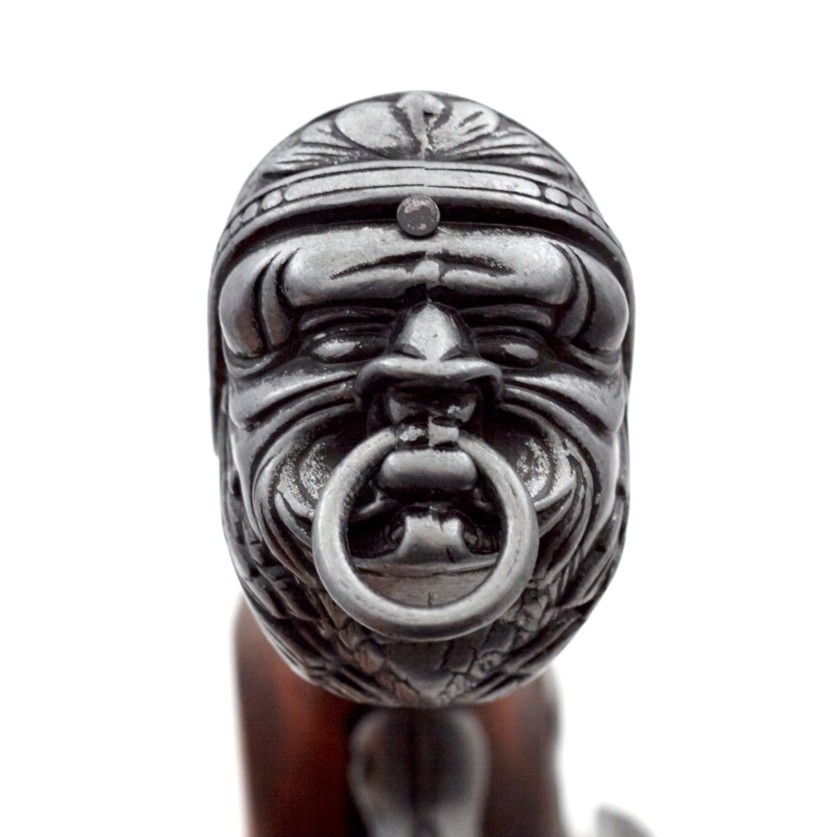 Pistolet pirate à percussion en bois et métal Italie XVIIIe siècle