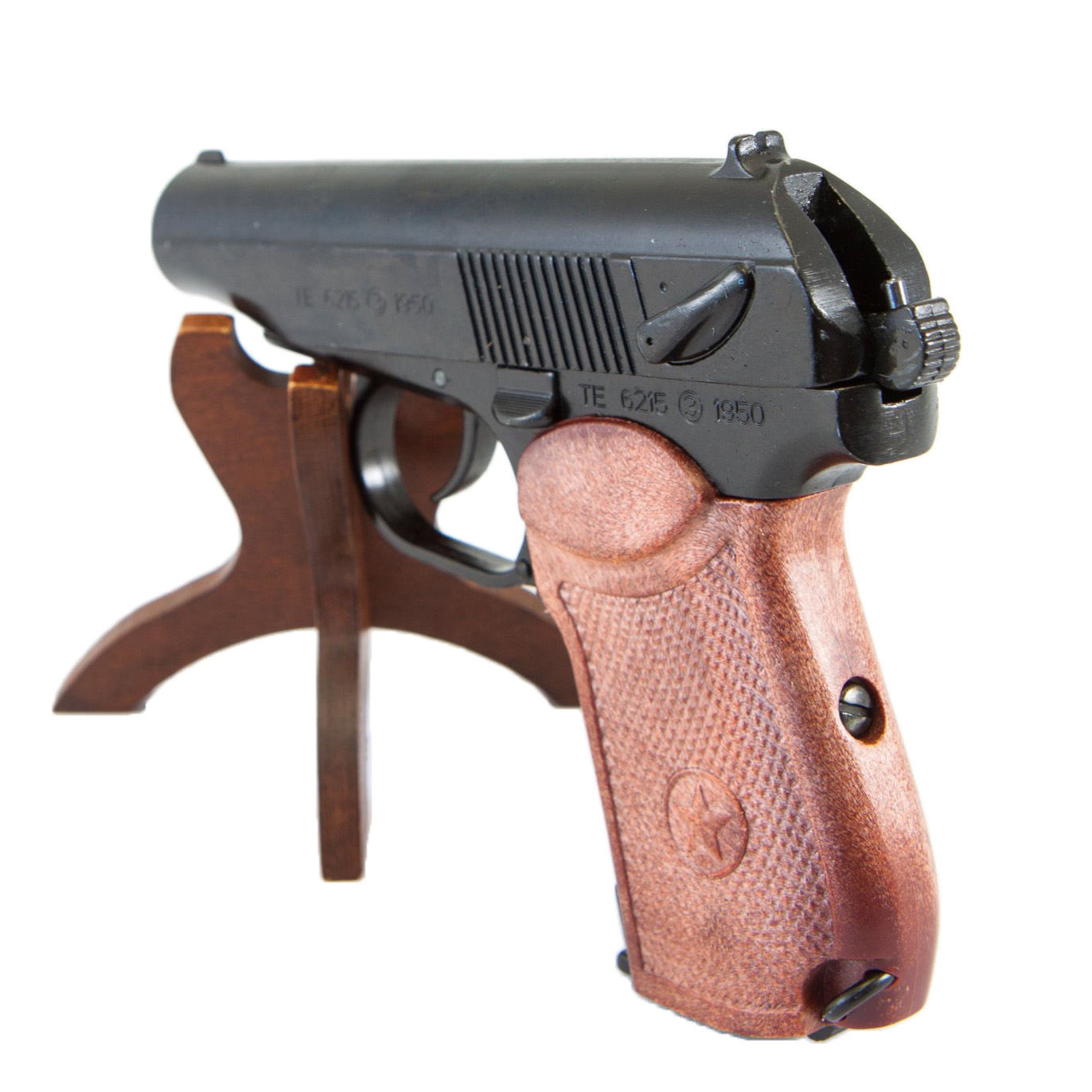 Réplique du pistolet PM, Russie 1955, en métal et plastique imitation bois