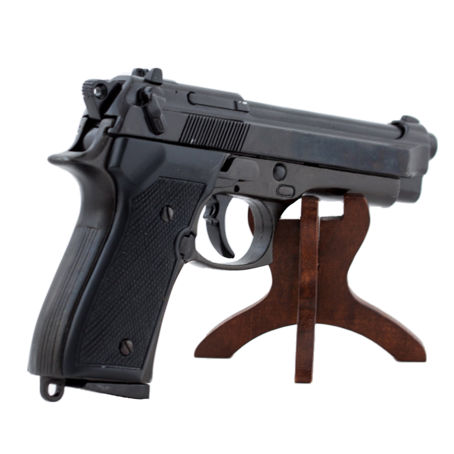 Réplica pistola Beretta 92 F 9 mm Parabellum, Italia 1975 de metal y plástico negros