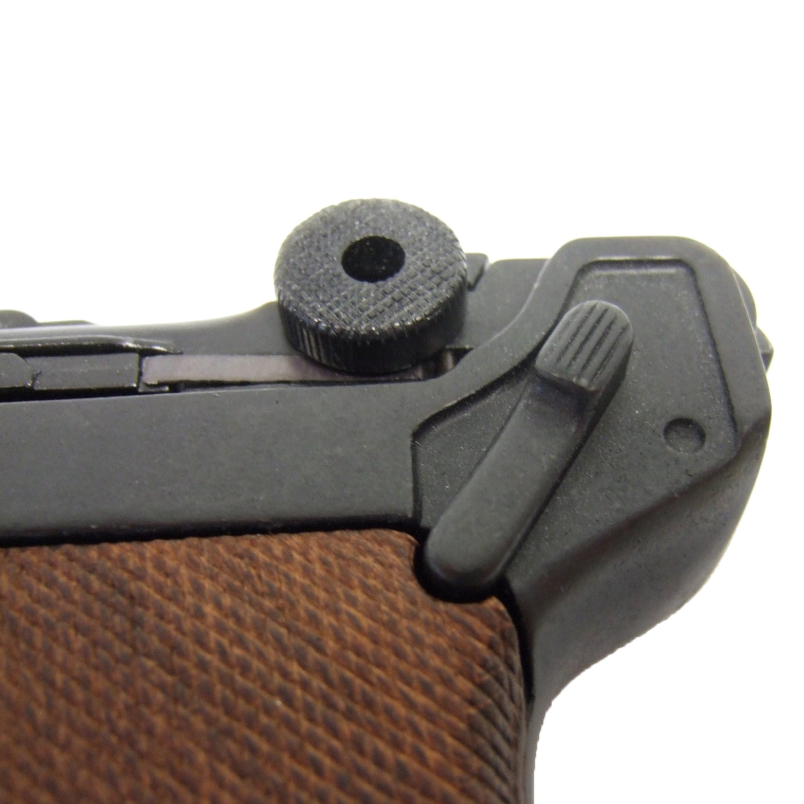 Pistolet Parabellum Luger P08, Allemagne 1898 en métal et poignées en bois