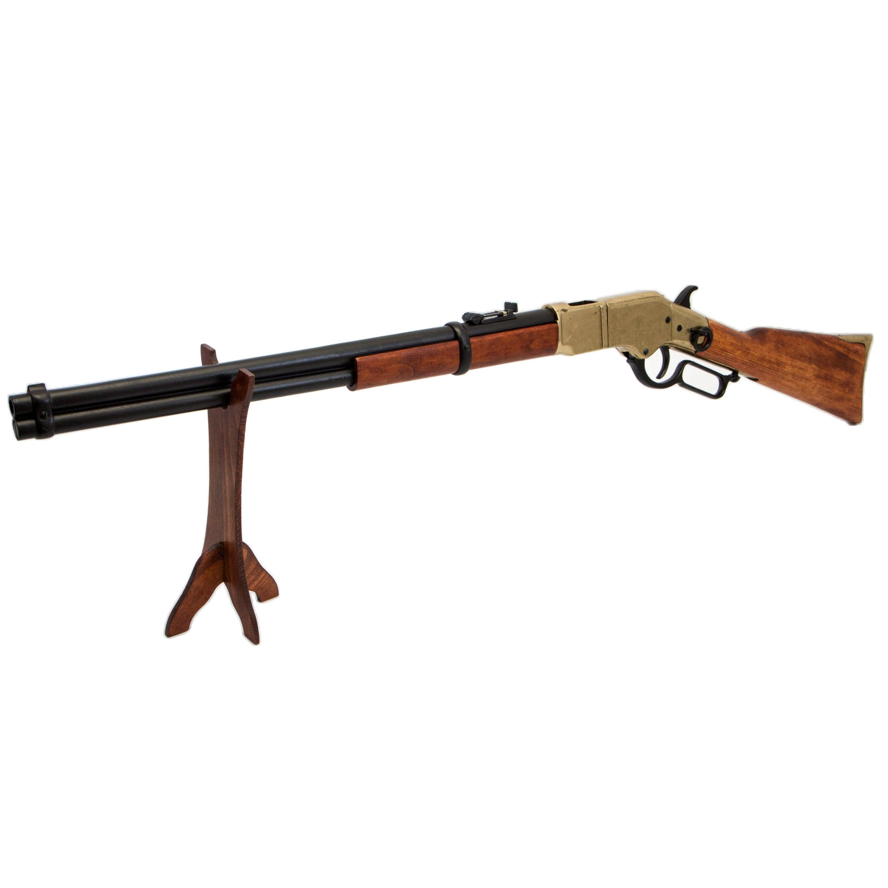 Carabine modèle 66, USA 1866, en métal finition laiton et bois