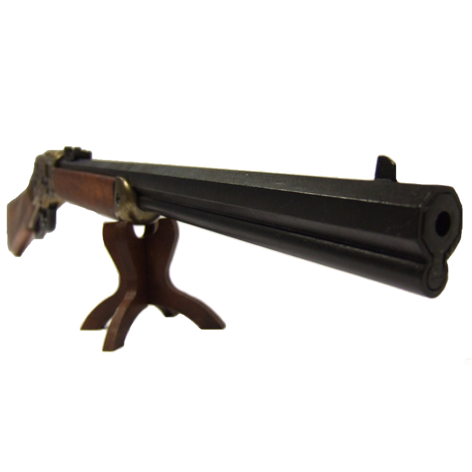 Carabine modèle 73, USA 1873, en métal finition laiton et bois