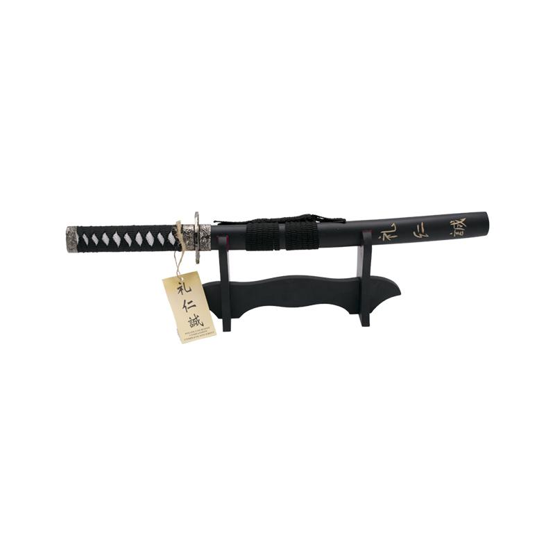 Tanto mit Gravur auf der Scheide „Courtesy, Compassion and Sincerity“